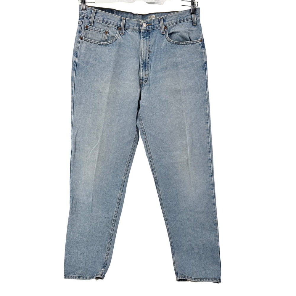Vintage Y2K Levi's 550 Relaxed Fit Jeans Mens 38x36 Light Blue Distressed